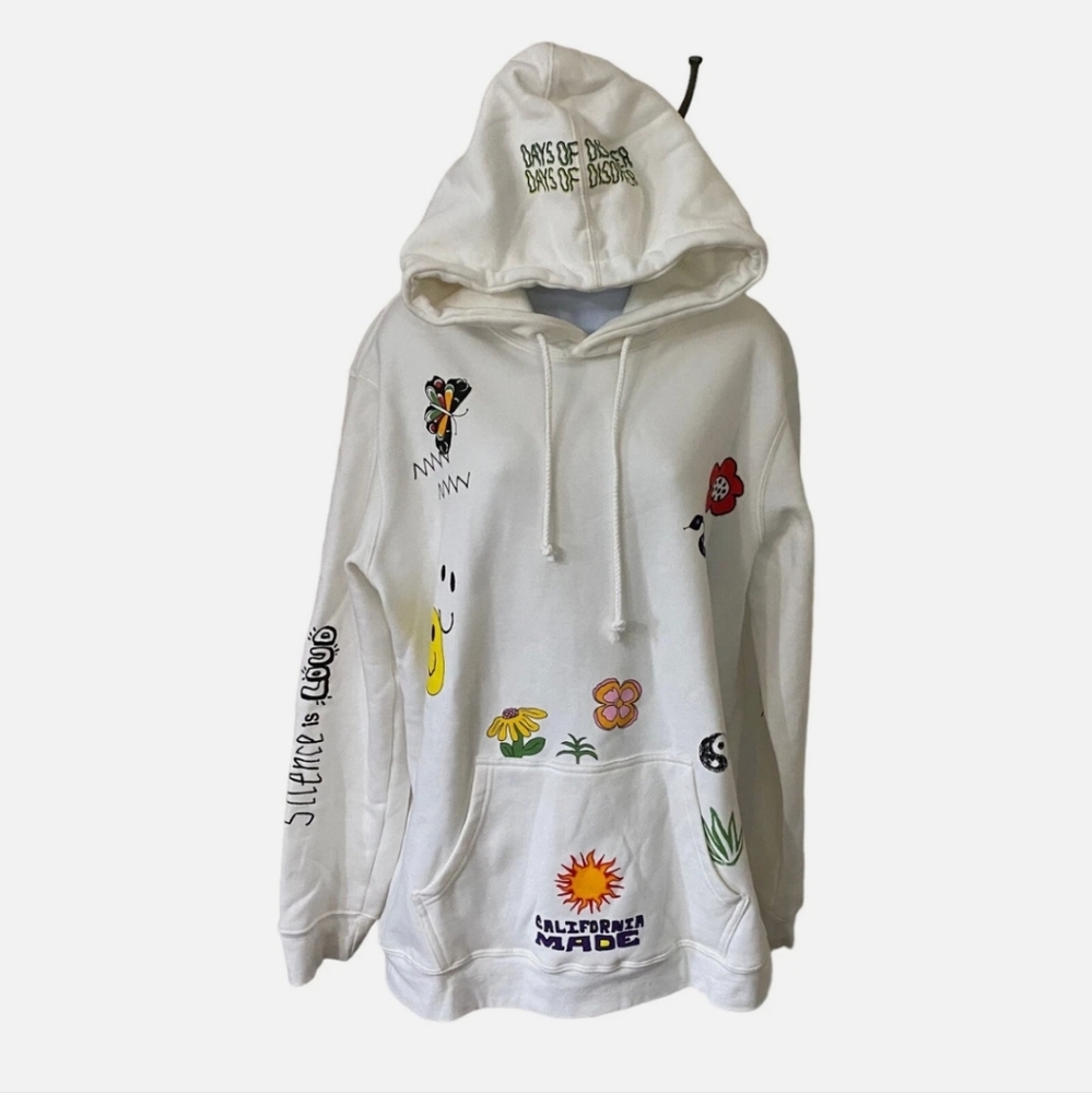 PAC SUN Silence Is Loud California Made Days Of Disorder Hooded Sweatshirt-large